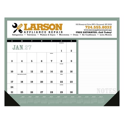Triumph® Calendars Notes Desk Pad with Vinyl Corners