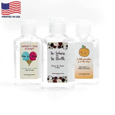 2 Oz Full Color Label Promotional Hand Sanitizers