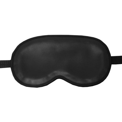 Classic Black Leather Sleep Mask