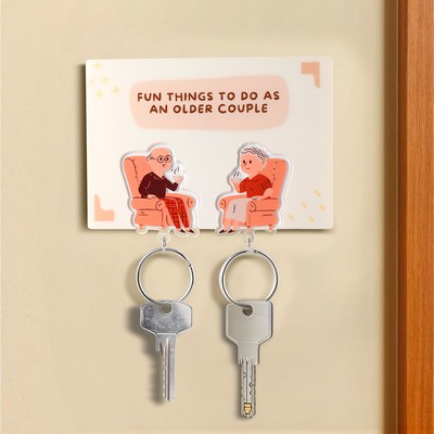 2.5" Acrylic Couples Keychains